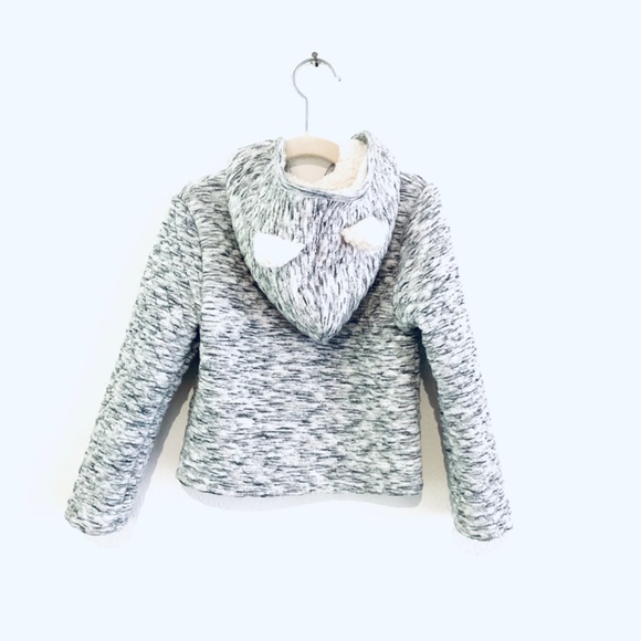 LITTLE LASS Kitty Cat Zip-up Lightweight Jacket Toddler Sz 4 - Picture 4 of 4